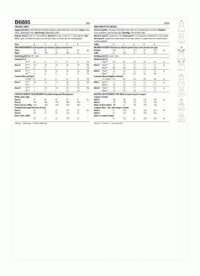 Wykrój Butterick na dziecięce sukienki w roz. 1/2-4 B6885-A (1)