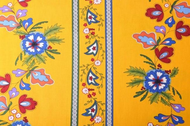 Amerykańska bawełna na patchwork musztardowa z kolekcji Moda 21633-15
