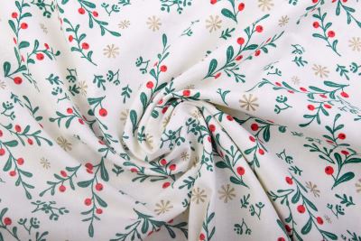 Tkanina bawełniana świąteczna w kolorze kremowym z nadrukiem tematycznym 60681/051 (3)