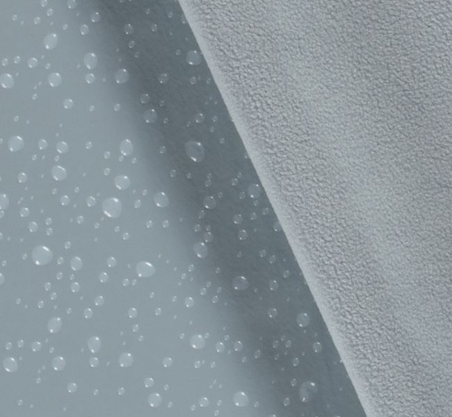 Softshell jasnoniebieskiz nadrukiem foliowych kropli deszczu 20449/003