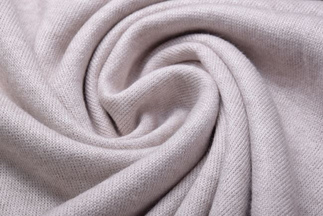 Dzianina swetrowa w kolorze jasnobeżowy melanż 11569/2021-CL3