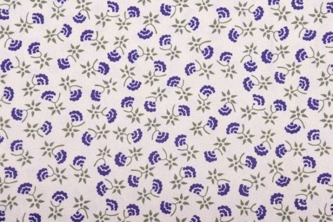 Amerykańska bawełna do patchworku kremowa z kwiatkami 199PYOPM/02