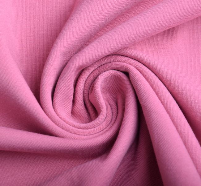 Dzianina bawełniana w kolorze różowym 186351