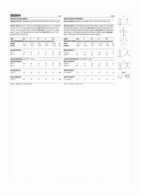 Wykrój Butterick na dziecięce w roz. NBN-XLG B6884-YA5 (1)