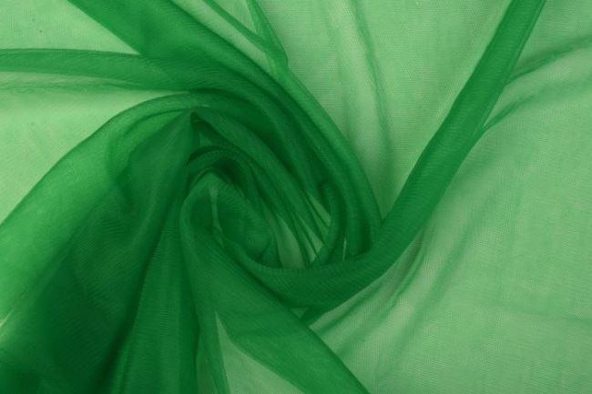 Delikatny tiul w kolorze intensywnej zieleni MY6
