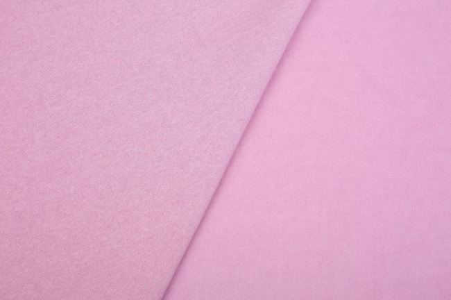 Dzianina dresowa drapana w jasno różowym melanżu 08650/011