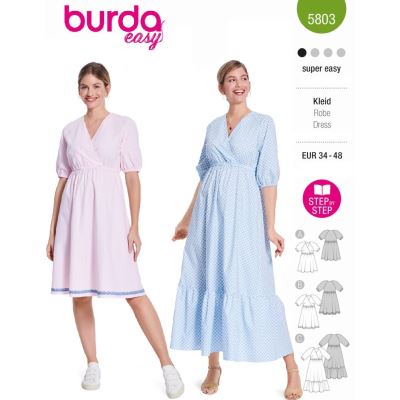 Wykrój na sukienkę w rozmiarze 34-48 5803