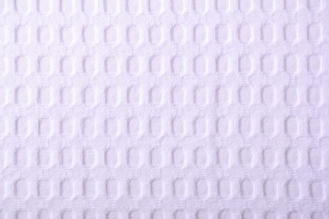 Tkanina waflowa w kolorze białym KC8100-050