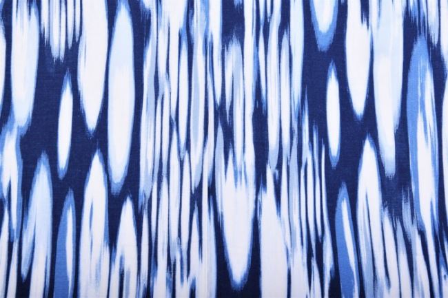 Lekka bawełna koszulowa w niebieskie paski V157