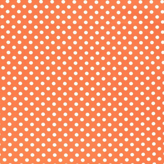 Dżins w kolorze pomarańczowym z kropkami 13233/036