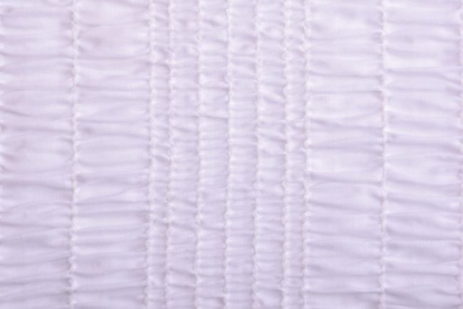 Tkanina bawełniana biała z żabkową strukturą 133.459/5003