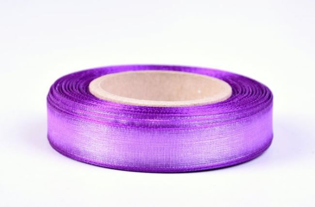 Ozdobna wstążka w kolorze fioletowym 1,5 cm AHK030510