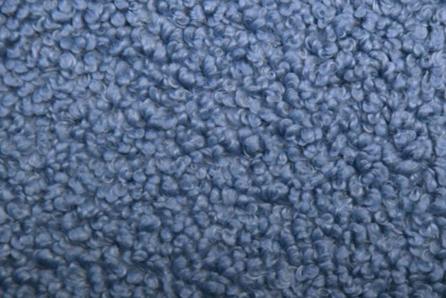 Niebieska dzianina boucle CSCLC2318/14