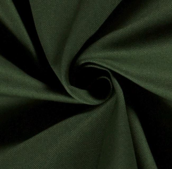 Kanvas jednokolorowa tkanina w kolorze  ciemnozielonym 04795/028