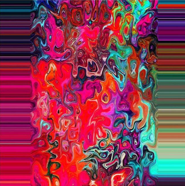Dzianina bawełniana z cyfrowym kolorowym nadrukiem 12906-14