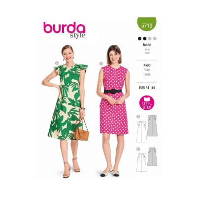 Wykrój na sukienki damskie w rozmiarze 34-44 5719