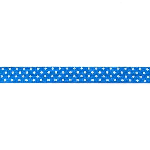 Guma do lamowania w kolorze niebieskim z kropkami 1,5 cm 30201