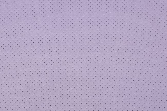 Zamsz elastyczny jasno fioletowy z wyciętymi kropkami 05168/041