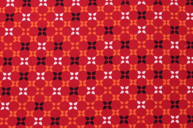 Bawełna czerwona ze wzorem 6509/015