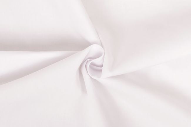 Bawełniane płótno w kolorze białym z Oeko-Tex 01805/050