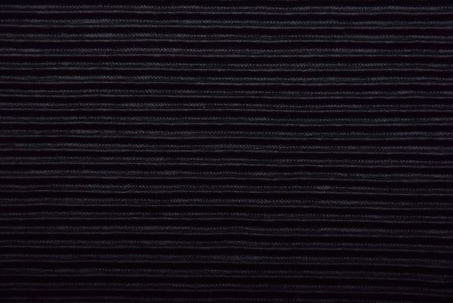Dzianina plisowana w kolorze czarnym 13953/999