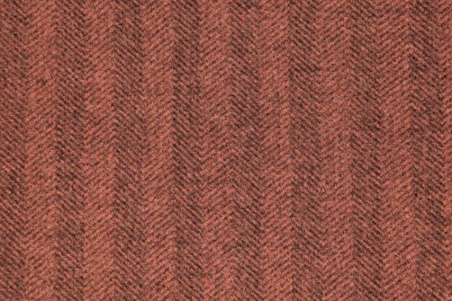 Tkanina płaszczowa brązowa z drobnym wzorem 16212/056