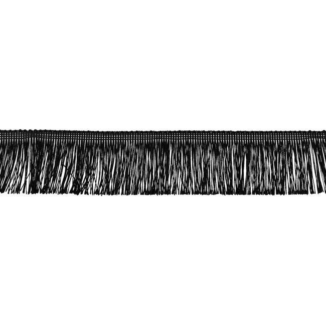 Taśma z frędzlami o długości 5 cm czarna 32836