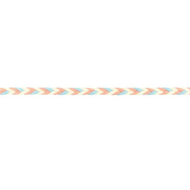 Ozdobny sznurek pleciony w trzech kolorach 31693