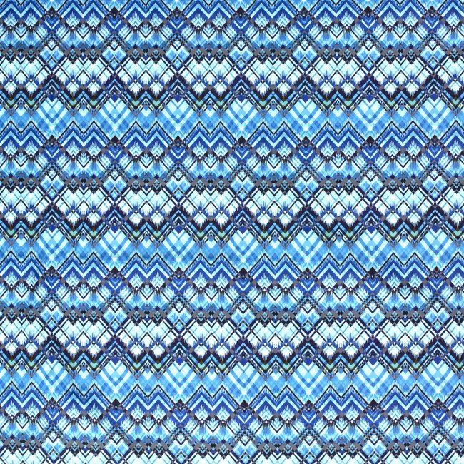 Softshell niebieski z nadrukiem zygzaków 14041/003