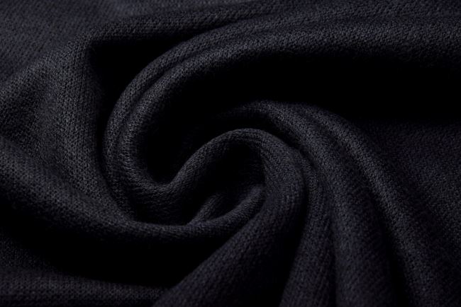 Dzianina swetrowa w kolorze czarnym CC12864/2022-CL13
