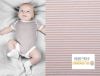 Dzianina bawełniana z kolekcji BABY z jasnobeżowymi paskami 18489/052