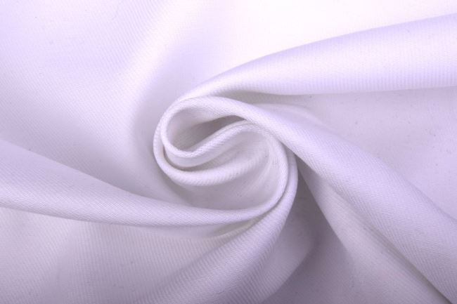 Twill bawełniany - Gabardyna w kolorze białym TI568