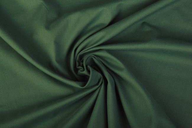 Bawełniane płótno w kolorze ciemno zielonym 03649/028