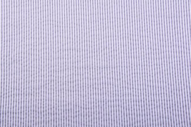Bawełna koszulowa biało-szara z paskami kreszowana 0647/080