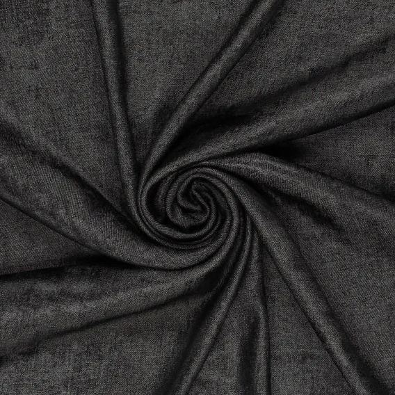 Tkanina koszulowa dżinsowa w kolorze czarnym z połyskiem 20245/999