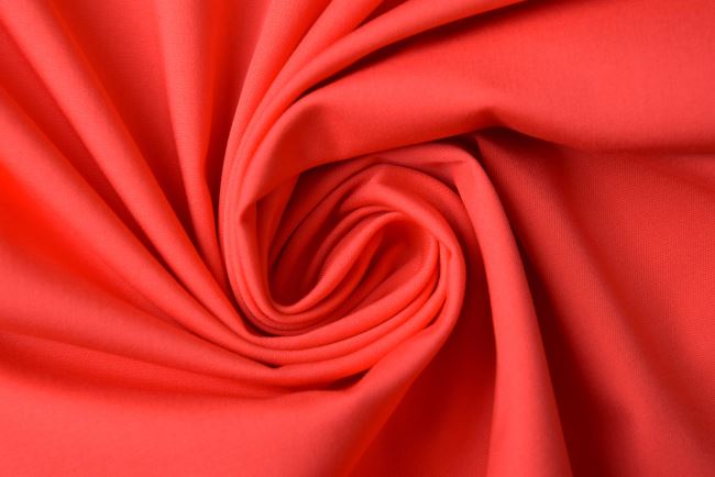 Tkanina bawełniana elastyczna w kolorze czerwonym MI80956/255