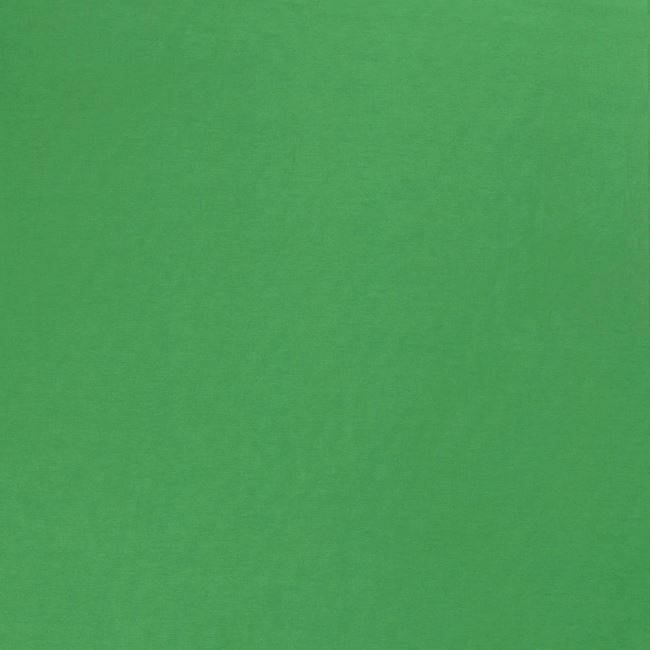 Satyna bawełniana elastyczna w kolorze zielonym  03122/025