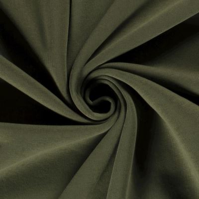 Dzianina dresowa z misiem w kolorze khaki 05650/126 (1)