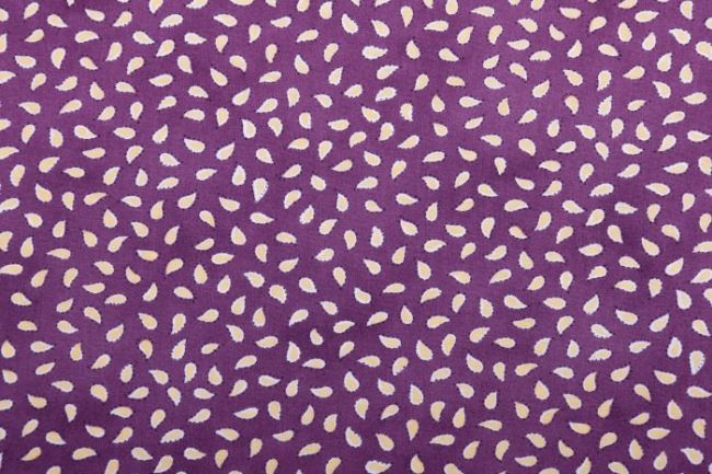 Amerykańska bawełna do patchworku fioletowa z nadrukiem łezek 199PYOPM/14