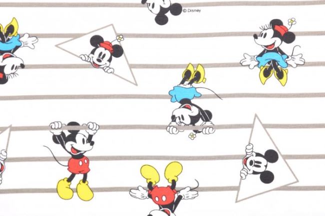 Dzianina bawełniana z kolekcji Disney Myszka Minnie i Mickey 129.642.3001