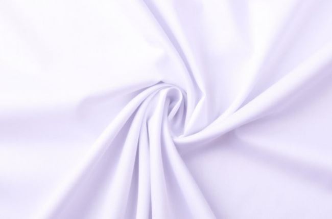 Tkanina bawełniana koszulowa w kolorze białym LA30