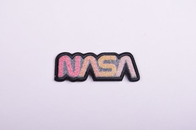 Aplikacja do naprasowania NASA z brokatem NA45P