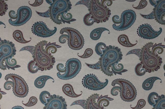 Tkanina dekoracyjna gobelin z orientalnym motywem 1002/004