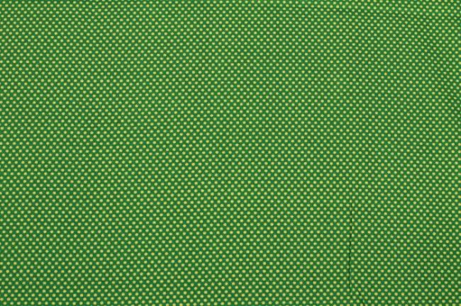 Tkanina bawełniana zielona w drobne kropki 6483/025