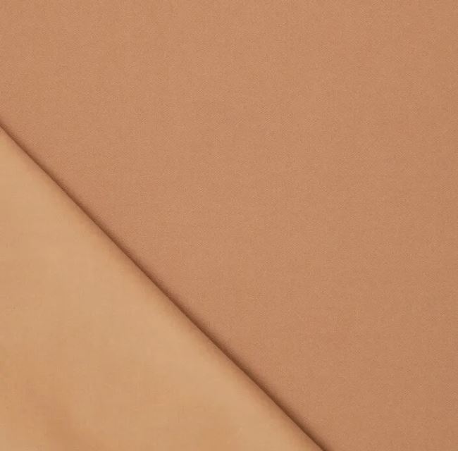 Gruba tkanina kostiumowa w beżowym kolorze z delikatnym włosiem 0913/097