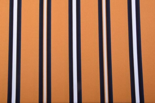 Tkanina bluzkowa w kolorze musztardowym z paskami 16529/580