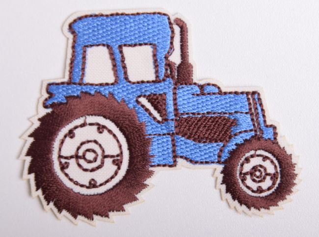 Naszywka z motywem niebieskiego traktoru K-H20-TM