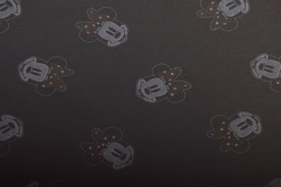 1 m elastycznej dzianiny w kolorze czarnym z nadrukiem Myszki Minnie DS-KUP91