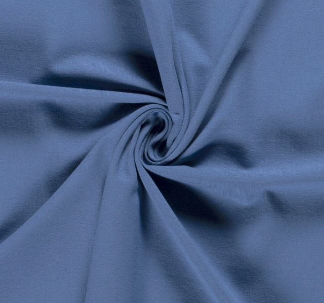 Dzianina bawełniana w kolorze niebieskim 10800/106