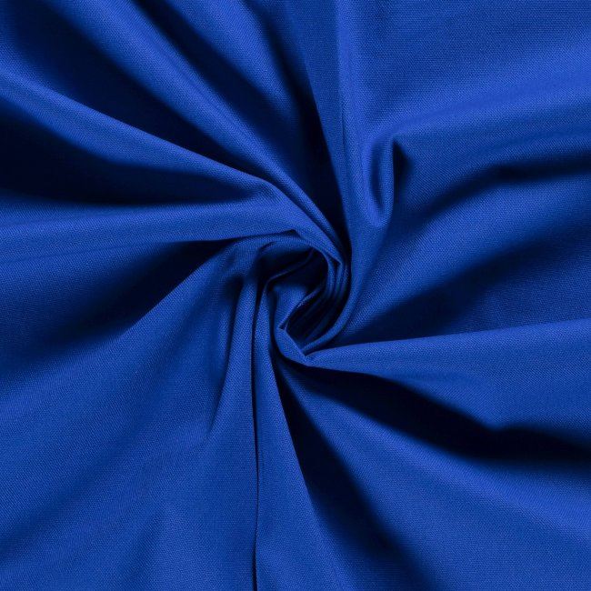 Kanvas jednokolorowa tkanina tapicerska  w kolorze kobaltowym 04795/005